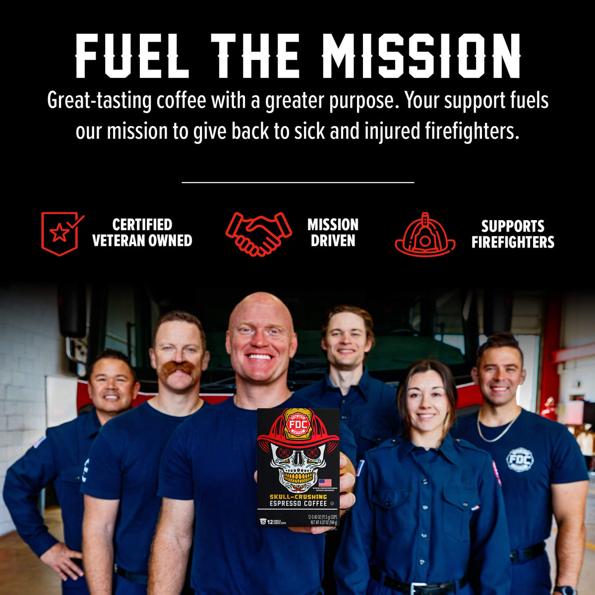 Fire Department Coffee Skull Crushing Espresso Coffee Pods