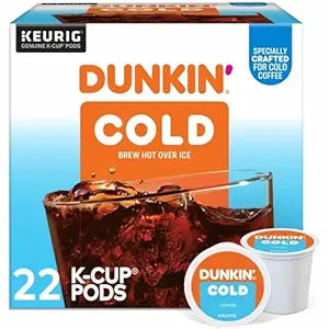 Dunkin Brew COLD Keurig K-Cup  Pod Over Ice