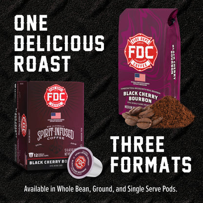 Fire Department Coffee Black Cherry Bourbon Infused Coffee