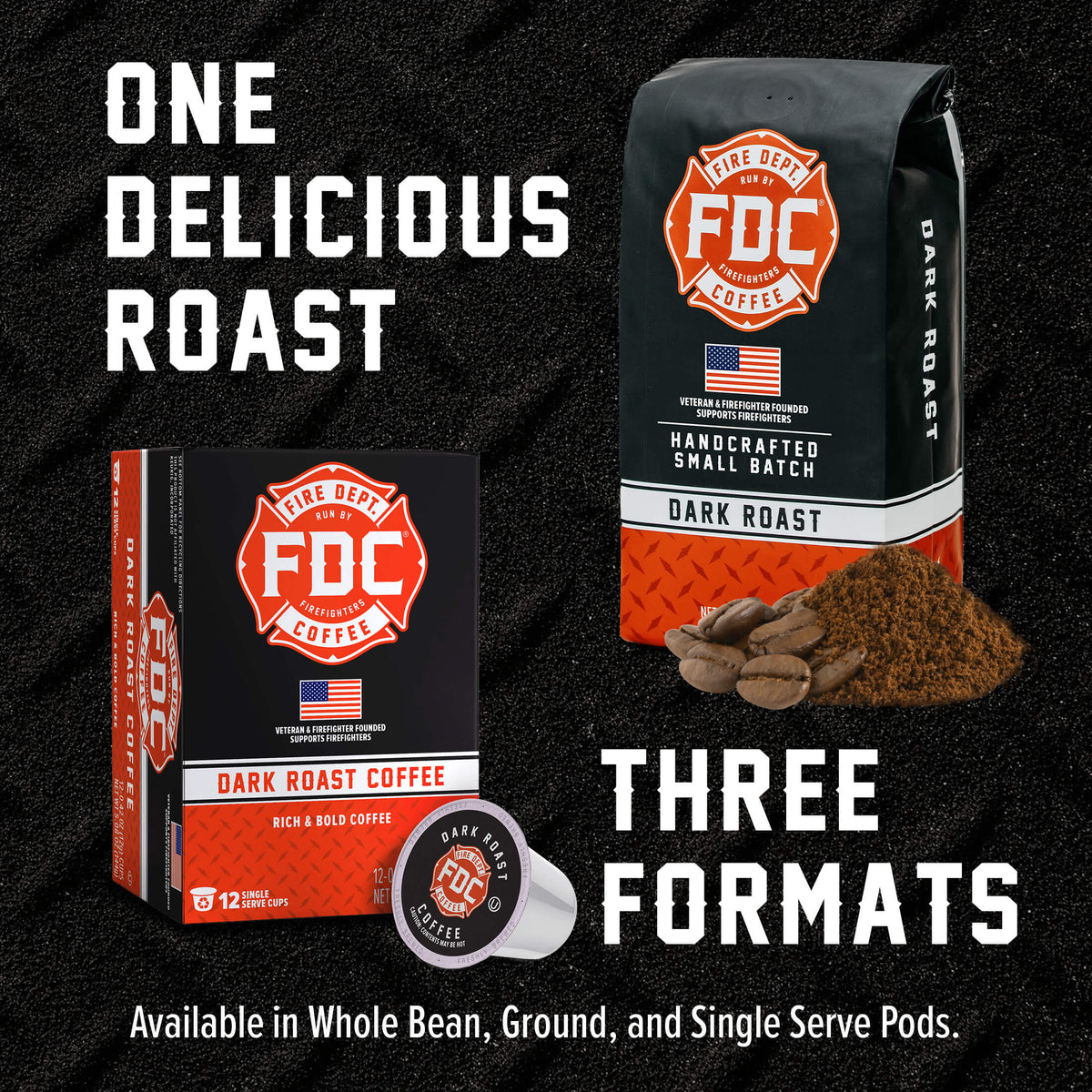 Fire Dept Coffee Dark Roast Pods