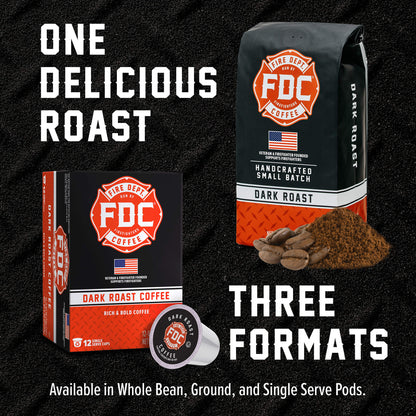 Fire Dept Coffee Dark Roast Pods