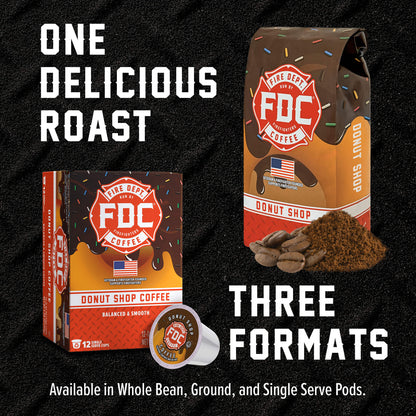 Fire Dept Coffee Donut Shop Coffee Pods