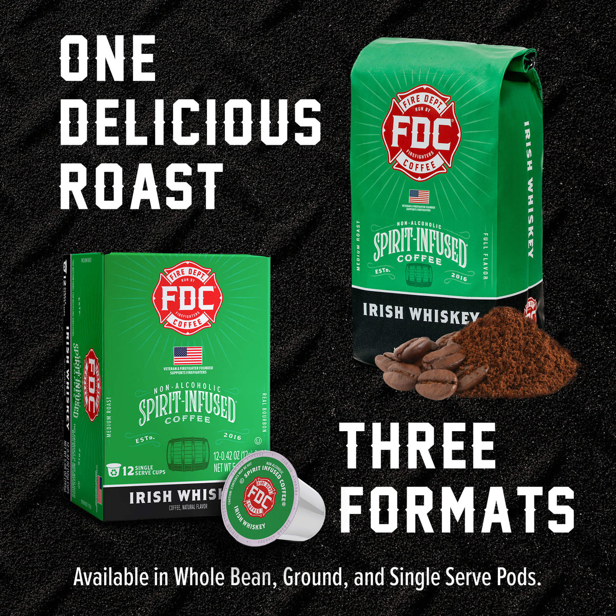 Fire Department Coffee Irish Whiskey Infused Coffee