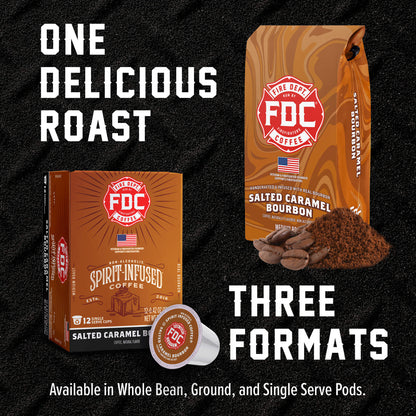 Fire Department Coffee Salted Caramel Bourbon Infused Coffee Pods