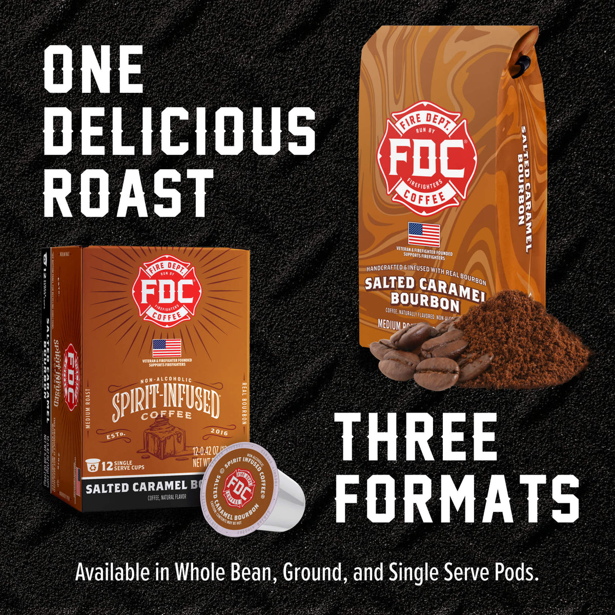 Fire Department Salted Caramel Bourbon Infused Coffee