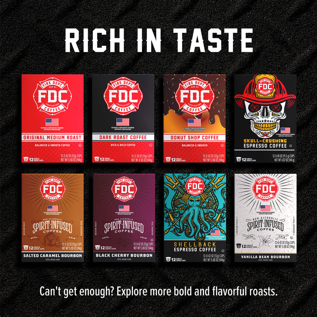 Fire Department Coffee Irish Whiskey Infused Coffee Pods