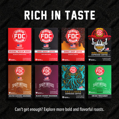 Fire Department Coffee Salted Caramel Bourbon Infused Coffee Pods