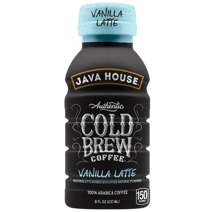 Java House Cold Brew 8oz Bottles - French Vanilla Latte