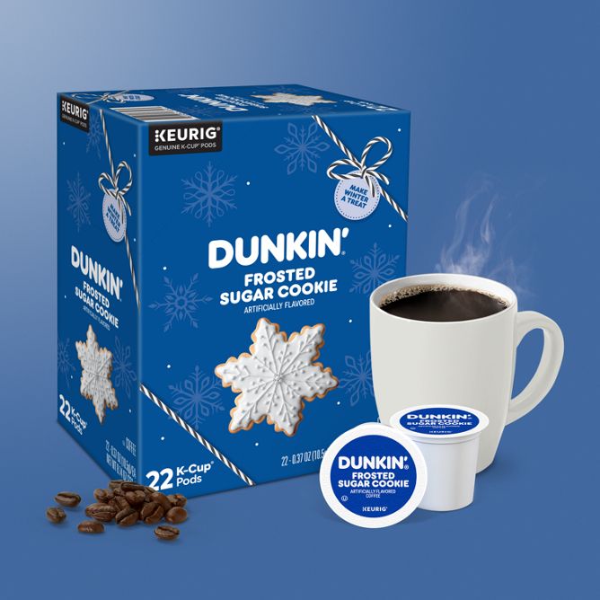 Dunkin Frosted Sugar Cookie Coffee Keurig K-Cup Pods