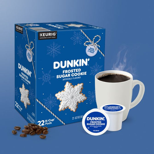 Dunkin Frosted Sugar Cookie Coffee Keurig K-Cup Pods
