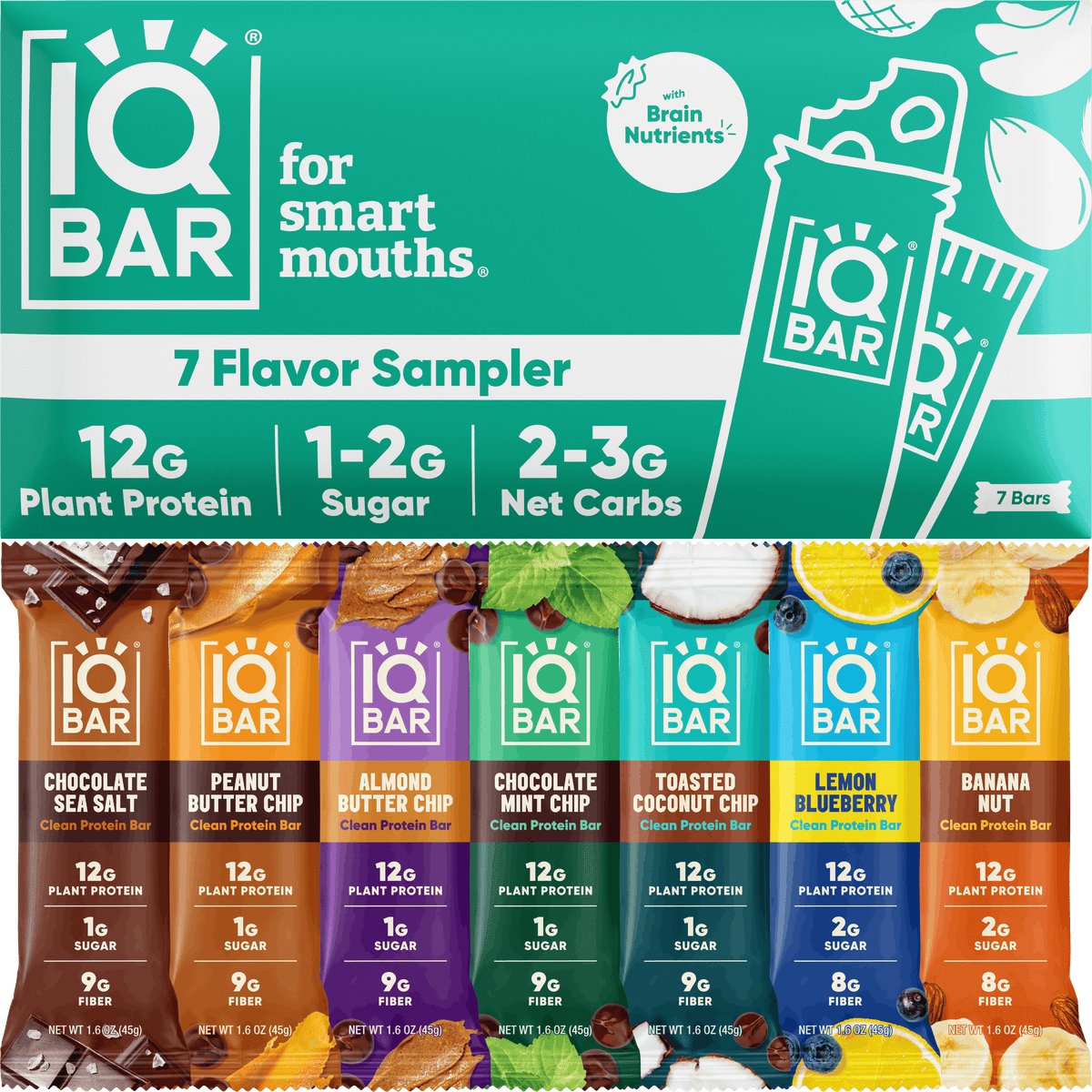 IQBAR Plant Protein Bars Collection