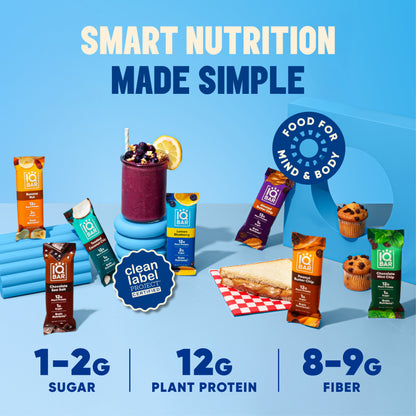 IQBAR 7 Bar Sampler Variety Pack Protein Bars