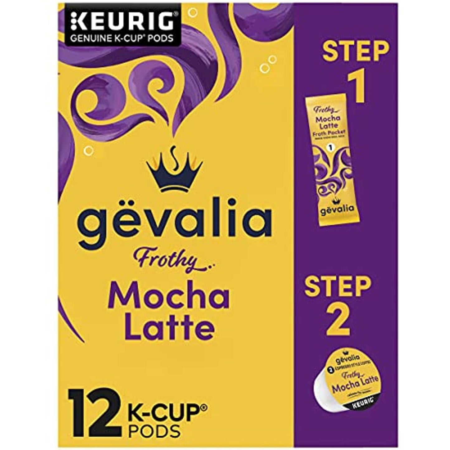 Gevalia Frothy Cafe Mocha Latte Coffee Pods