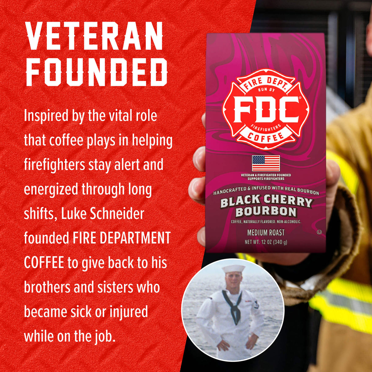 Fire Department Coffee Black Cherry Bourbon Infused Coffee