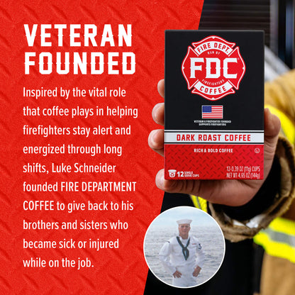 Fire Dept Coffee Dark Roast Pods