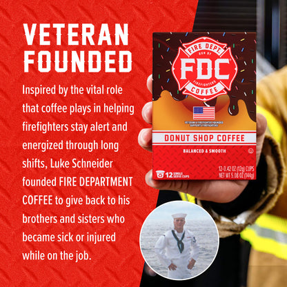 Fire Dept Coffee Donut Shop Coffee Pods