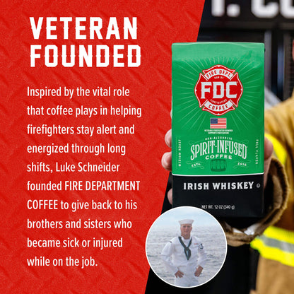 Fire Department Coffee Irish Whiskey Infused Coffee