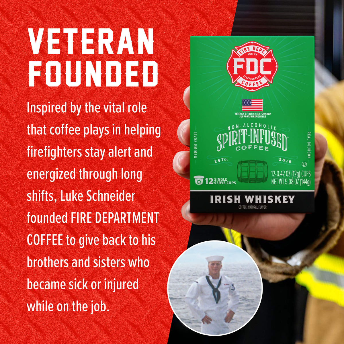 Fire Department Coffee Irish Whiskey Infused Coffee Pods