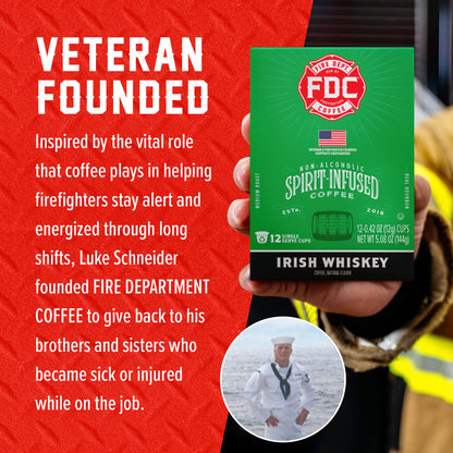 Fire Department Coffee Irish Whiskey Infused Coffee Pods