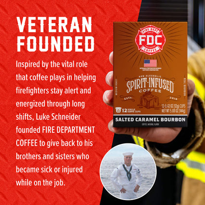 Fire Department Coffee Salted Caramel Bourbon Infused Coffee Pods