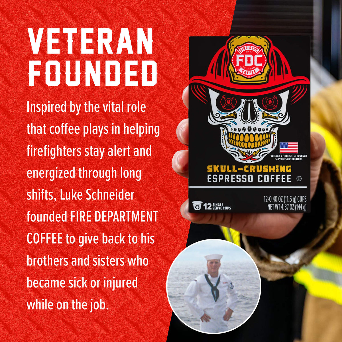 Fire Department Coffee Skull Crushing Espresso Coffee Pods