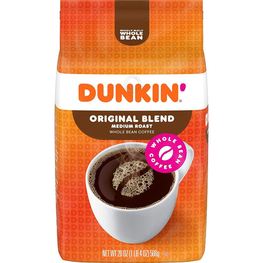 dunkin original blend whole bean coffee