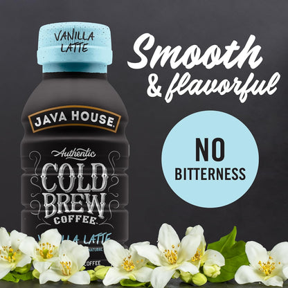Java House Cold Brew 8oz Bottles - French Vanilla Latte