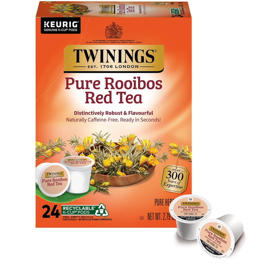 Twinings Rooibos Slightly Sweet Caffeine-Free Tea K-Cups