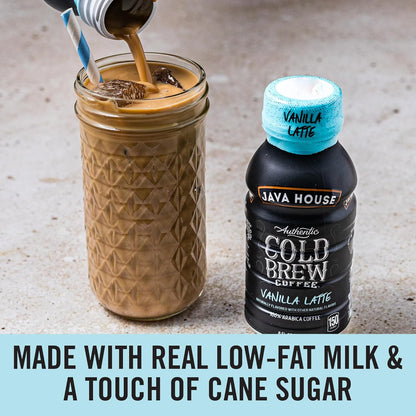 Java House Cold Brew 8oz Bottles - French Vanilla Latte