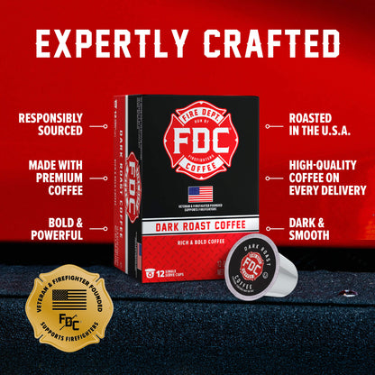 Fire Dept Coffee Dark Roast Pods