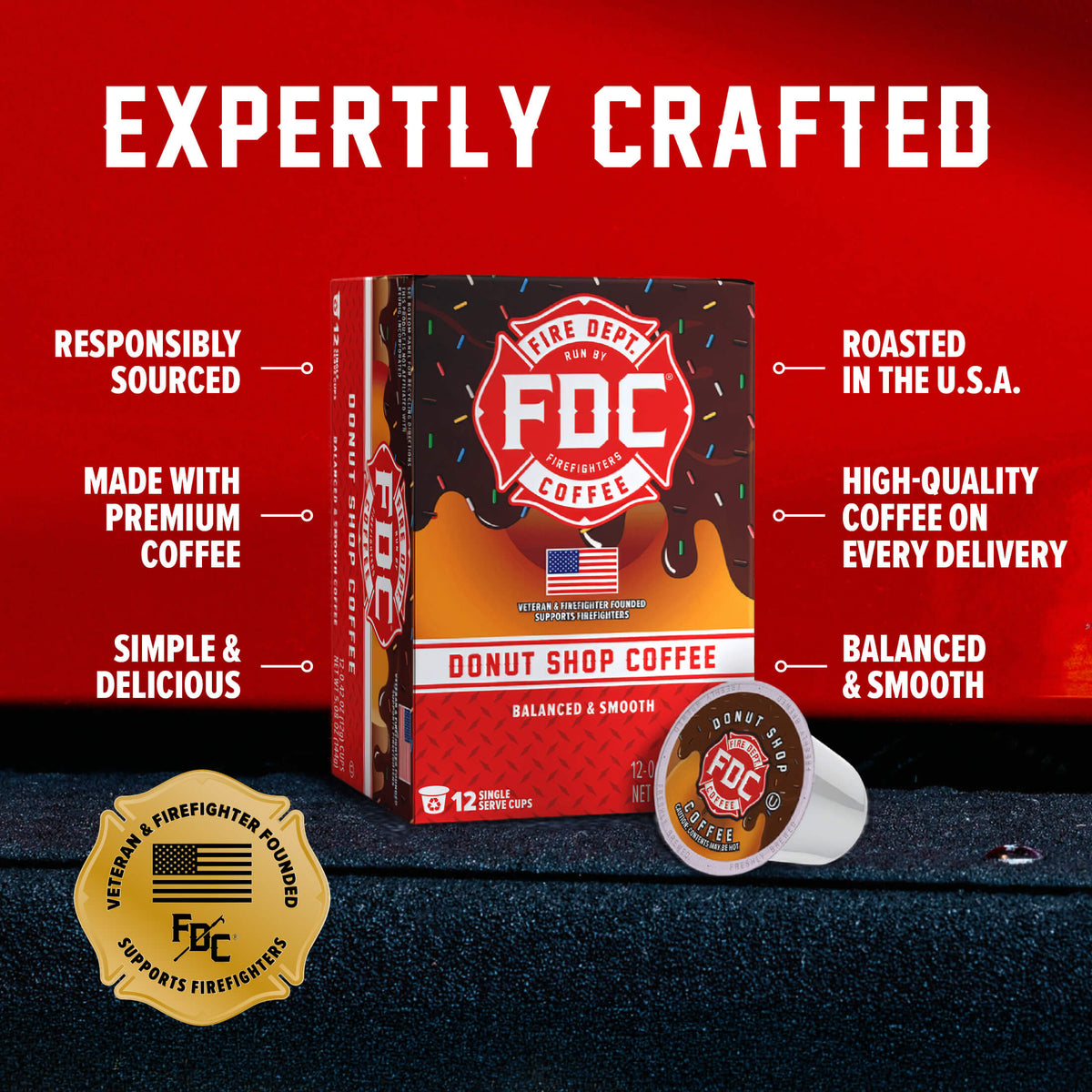 Fire Dept Coffee Donut Shop Coffee Pods