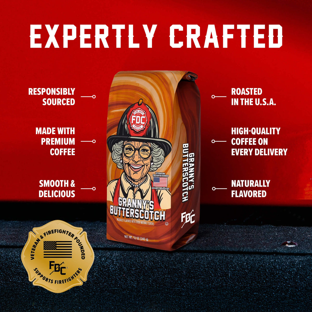 Fire Department Coffee Granny's Butterscotch Coffee