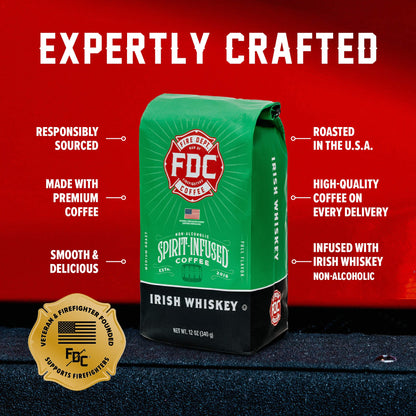 Fire Department Coffee Irish Whiskey Infused Coffee