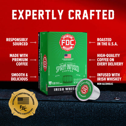 Fire Department Coffee Irish Whiskey Infused Coffee Pods