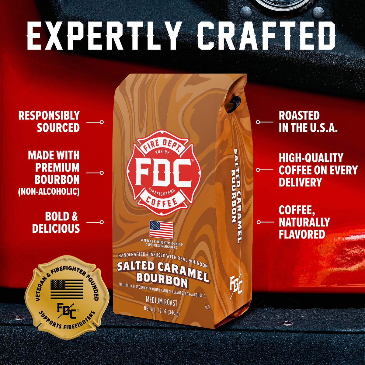 Fire Department Salted Caramel Bourbon Infused Coffee