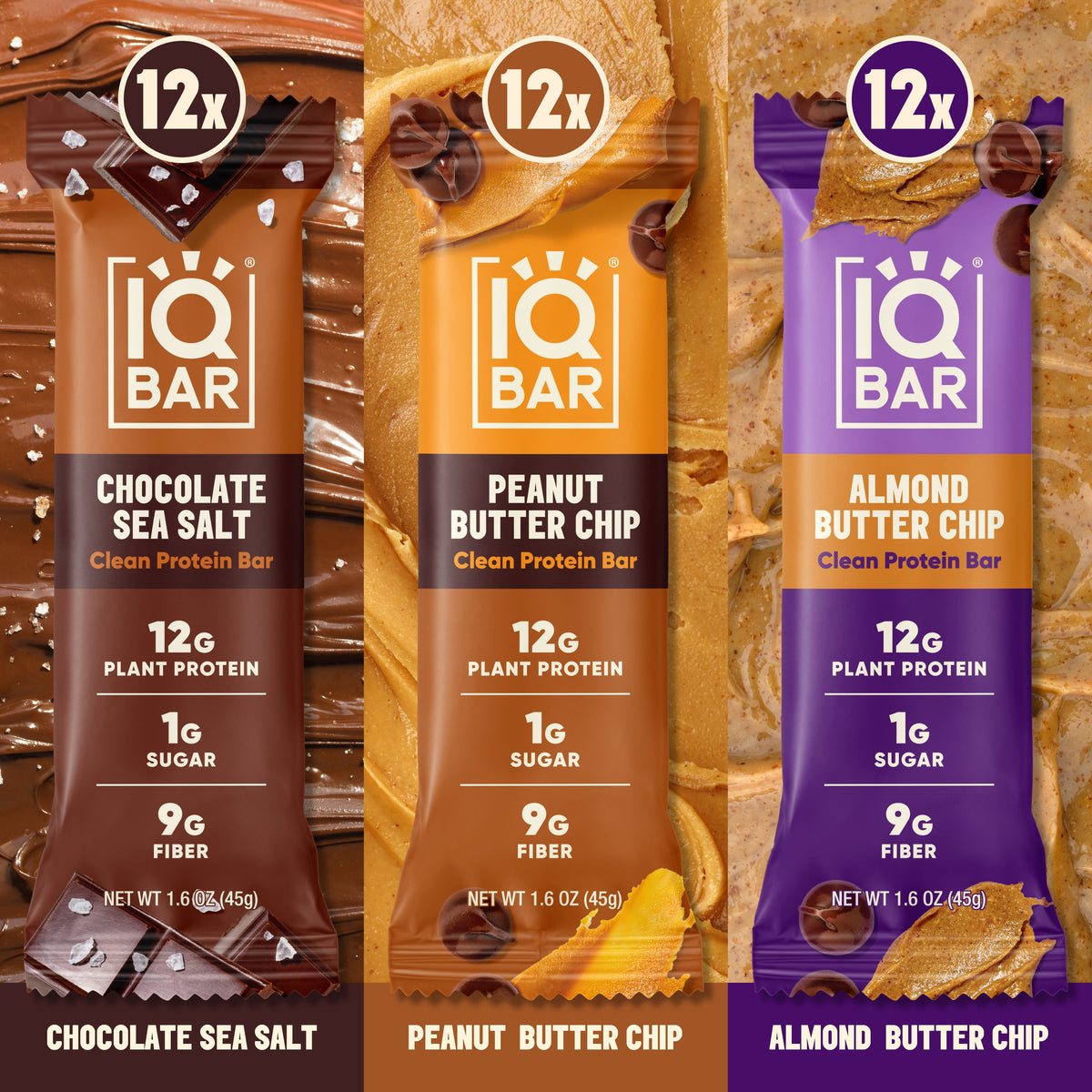IQBAR Chocolate Lovers Bundle Protein Bars Variety Pack (36 Bars)