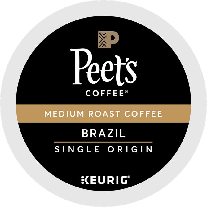 Peet's Brazil K-cups Bulk Box 88 Pods