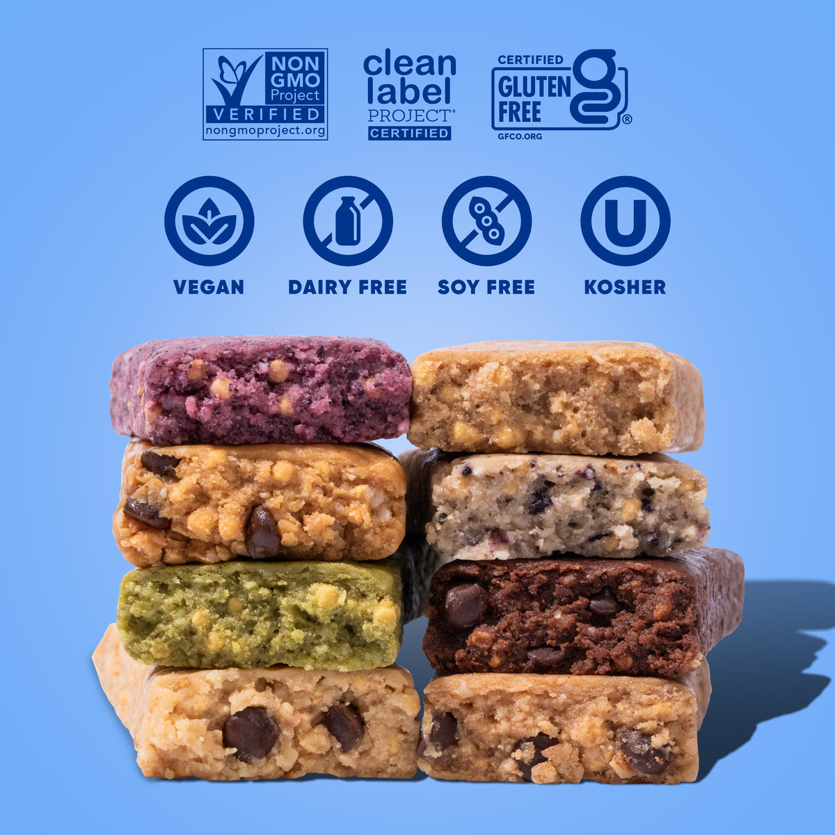 IQBAR Chocolate Lovers & Fruit Lovers Protein Bar Variety Pack