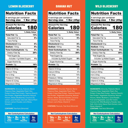 IQBAR Chocolate Lovers & Fruit Lovers Protein Bar Variety Pack