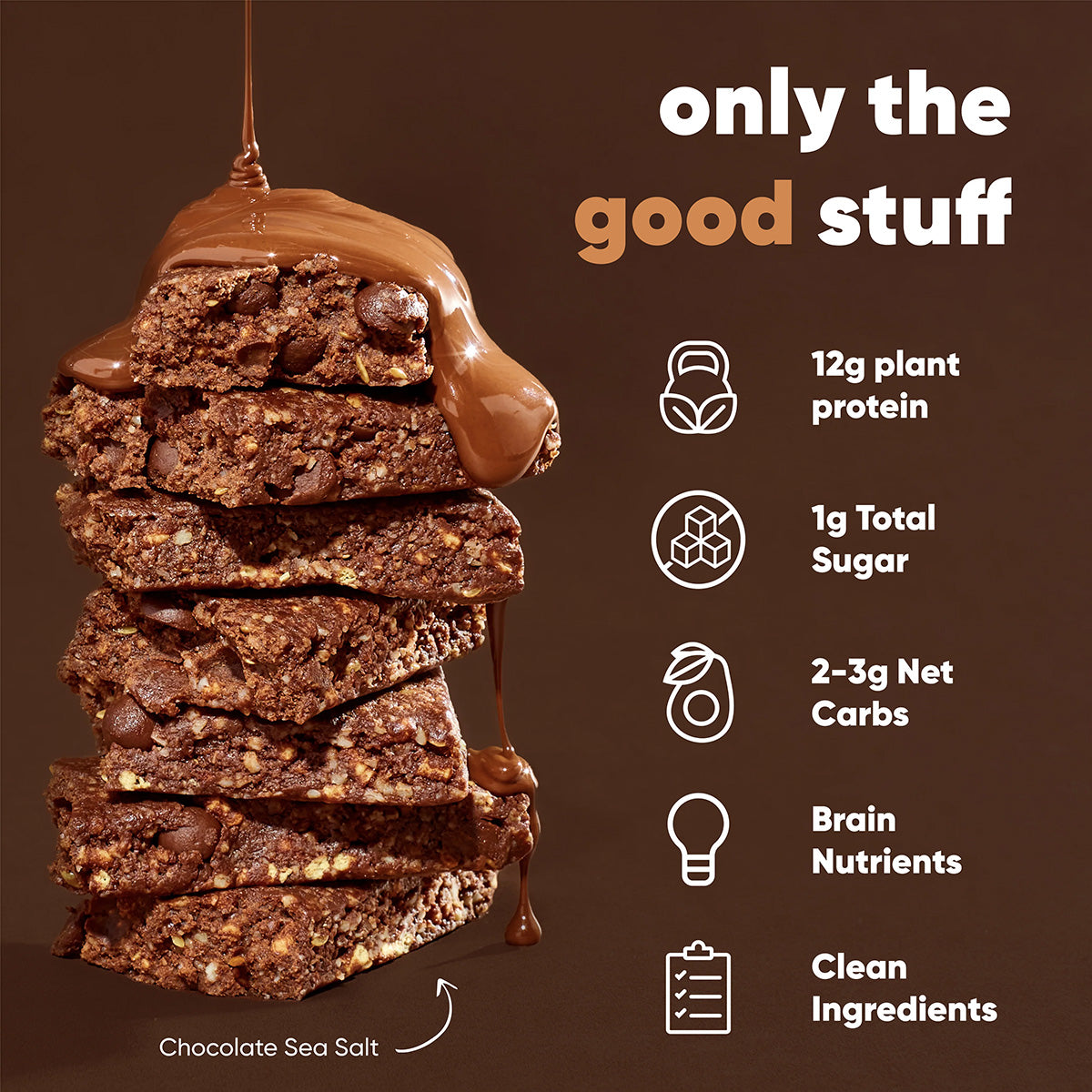 IQBar Chocolate Lovers Variety Pack – Protein & Nutrient Bars (12 Bars)