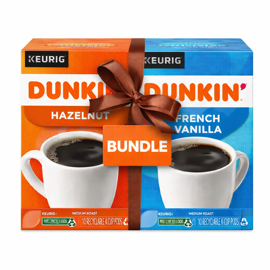 Dunkin Hazelnut & French Vanilla K-Cup Coffee Bundle