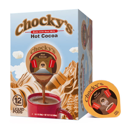 Chocky's Hot Cocoa Made with Real Milk Pods