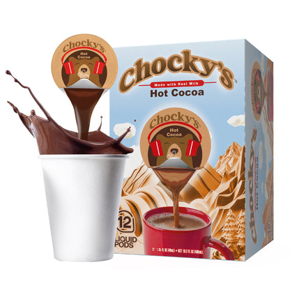 Chocky's Hot Cocoa Made with Real Milk Pods