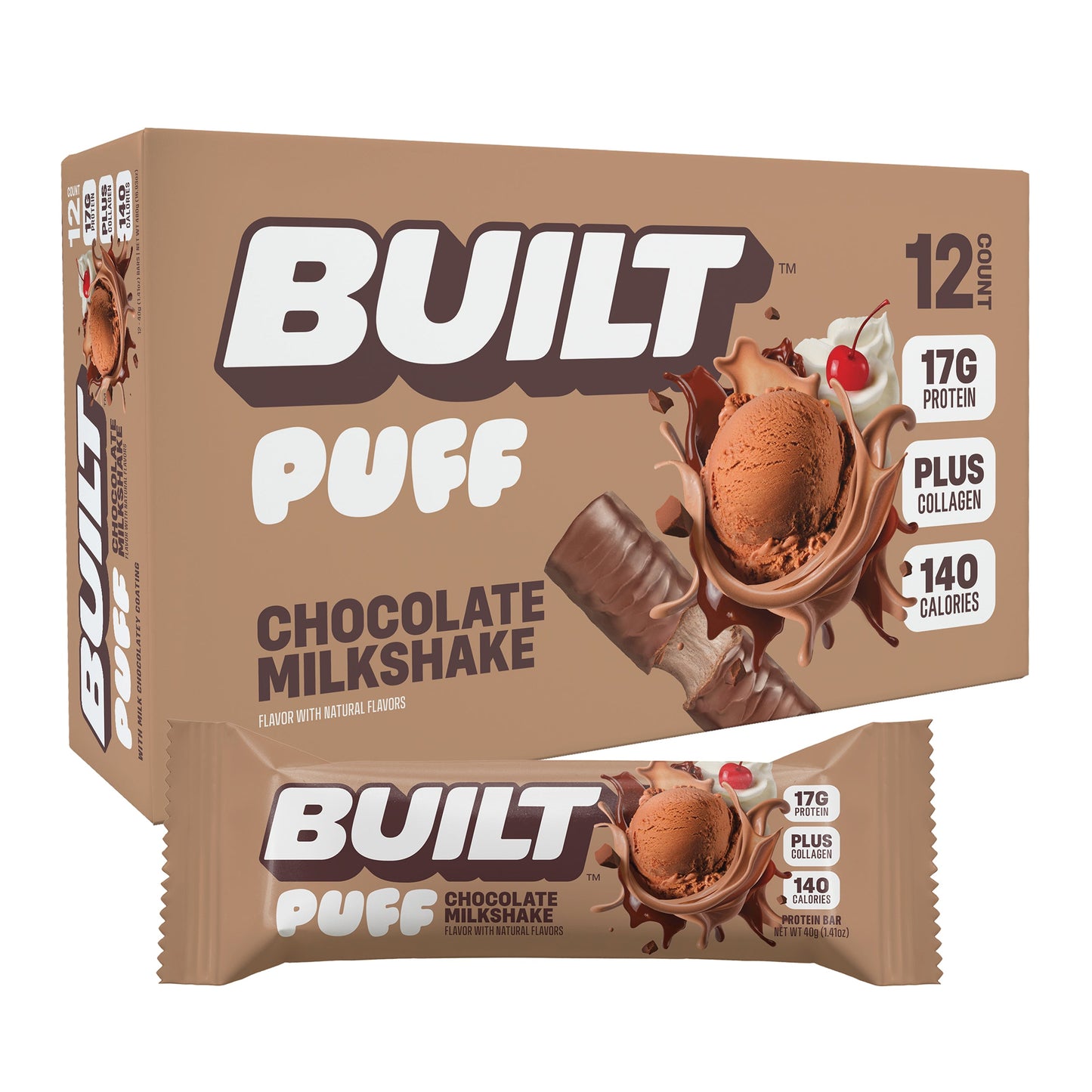 Built Creamy Milk Chocolate Puff Protein Bar