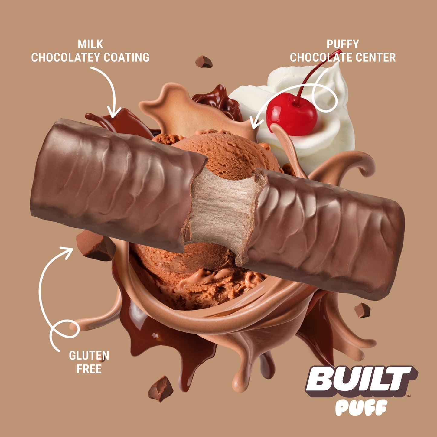 Built Creamy Milk Chocolate Puff Protein Bar