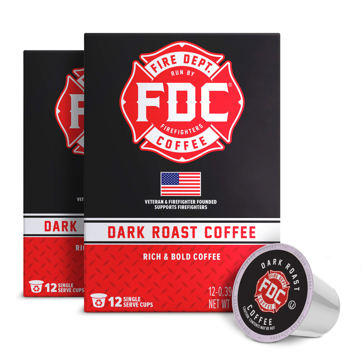 Fire Dept Coffee Dark Roast Pods