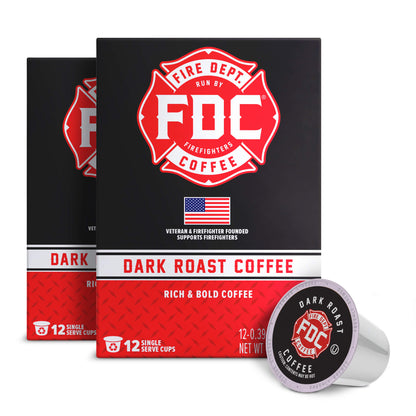 Fire Dept Coffee Dark Roast Pods