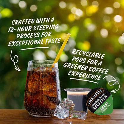 Java House Cold Brew Coffee Pods Decaf | Peel & Pour Cold Brew Coffee