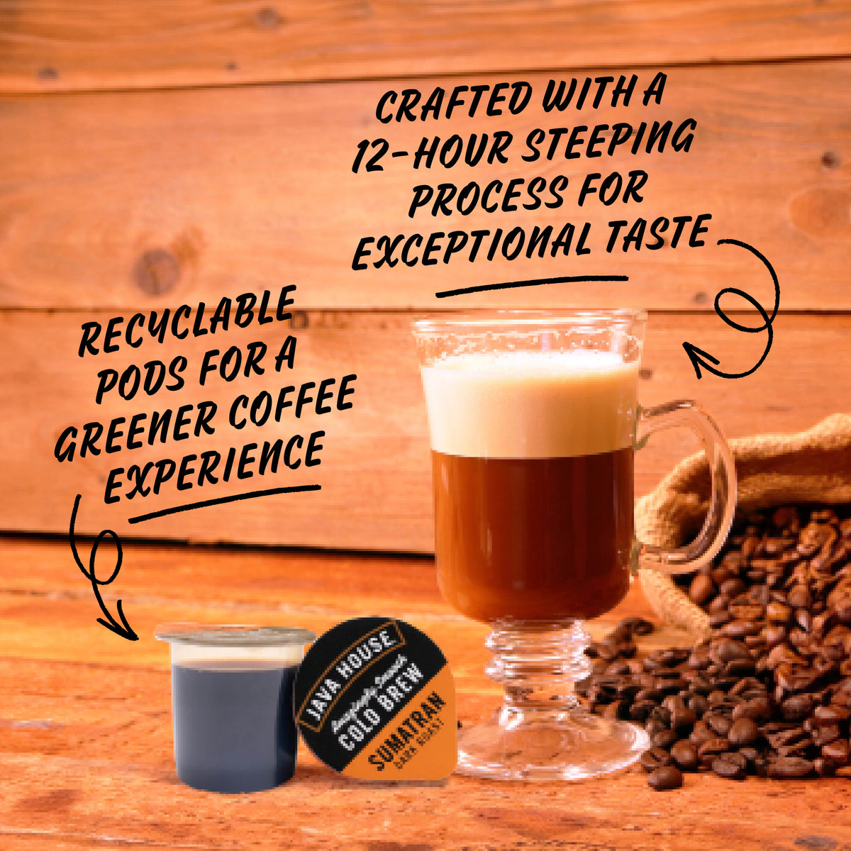 Java House Cold Brew Coffee Pods - Sumatran