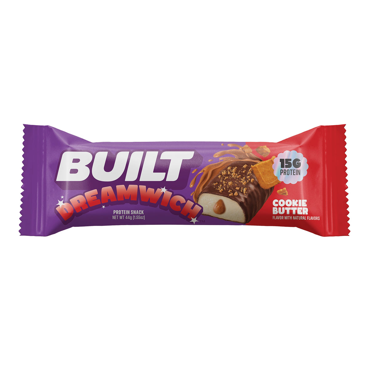 BUILT Dreamwich Cookie Butter Protein Bar (12 Count)